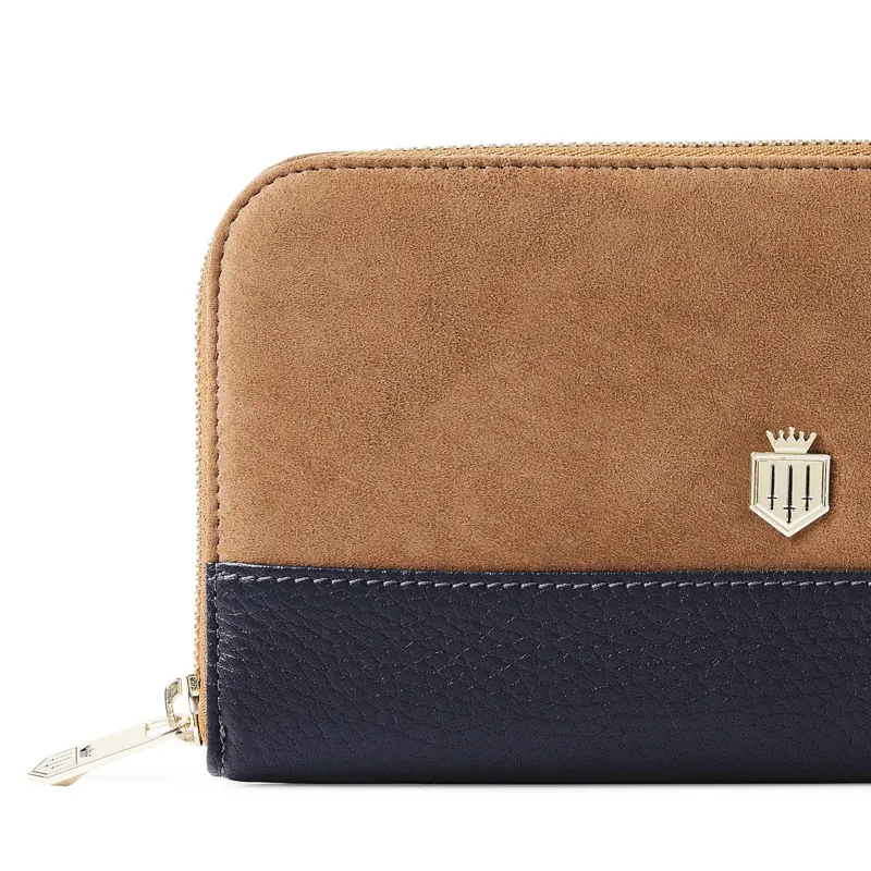 Fairfax and Favor Salisbury Purse - Navy/Tan-1